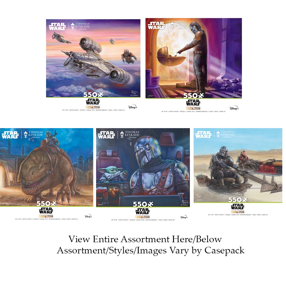 550PC THOMAS KINKADE/STAR WARS MANDALORIAN ASST (6) BL